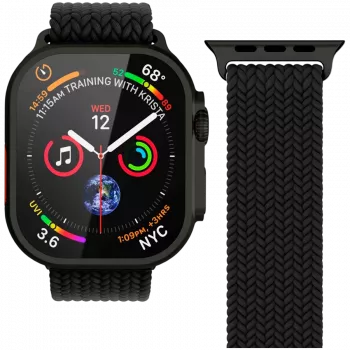 VONMÄHLEN Woven Loop 40, 41, 42mm Vienas dydis, Visiškai juoda