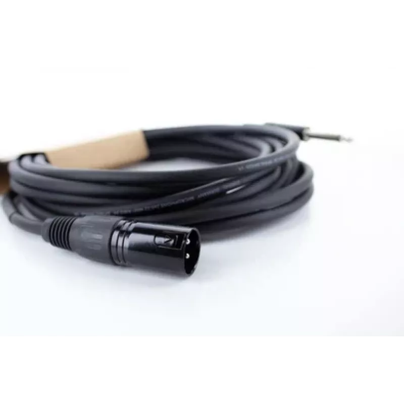 Cordial EM 5 MP XLR į 6,3 mm mono jack garso kabelis, 5 m, juodas, 14753
