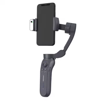 GREEN MNKY GM TrackMotion Gimbal Z.SH.1 - išmanusis telefonų stabilizatorius su AI veido ir objekto sekimu, 360° pasukimas, gestų valdymas, USB-C, juodas