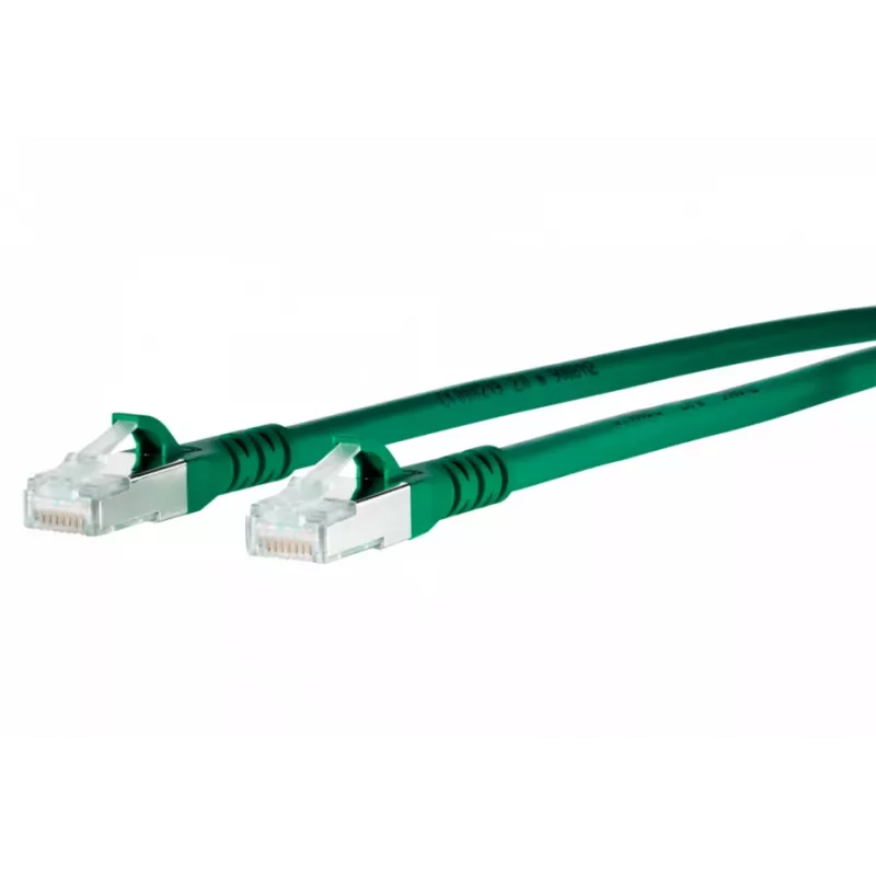 METZ CONNECT 1308450355-E Cat6a S/FTP tinklo kabelis, 0,3 m, žalias