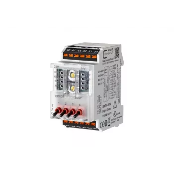 METZ BMT-F-DO4 BACnet MS/TP lauko įrenginys su 4 reliniais išėjimais, 4 universaliiais įėjimais, 2 analoginiais išėjimais, RS485, DIN bėgelio montavimas, 24V AC/DC 110886132170