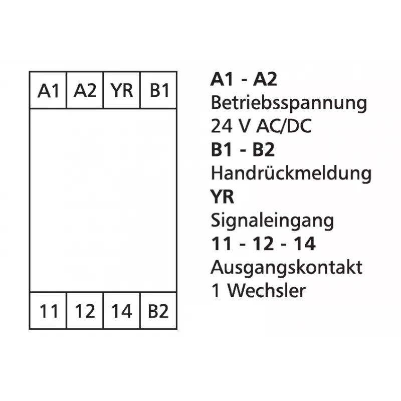 METZ Connect slenkstinis jungiklis 24 V AC/DC, 1 perjungiamasis kontaktas, DIN bėgelis, 17,5 mm, 11066670