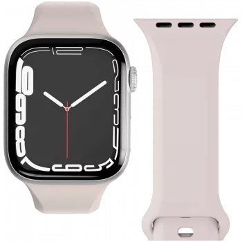 VONMÄHLEN Classic Band 2 odinis laikrodis Apple Watch 40/41/42mm, kreminės spalvos pilno grūdo odos apyrankė
