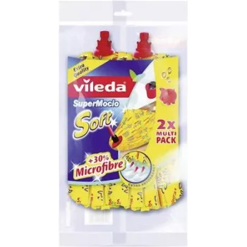 Vileda SuperMocio Soft mop head refill 2 Pack 11099