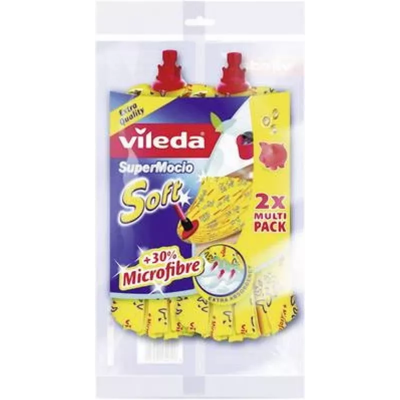 Vileda SuperMocio Soft mop head refill 2 Pack 11099