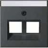 Gira System 55 dangtelis moduliniam lizdui 30° 2 vietų antracito 264028
