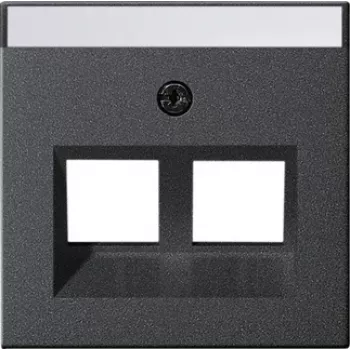 Gira System 55 dangtelis moduliniam lizdui 30° 2 vietų antracito 264028