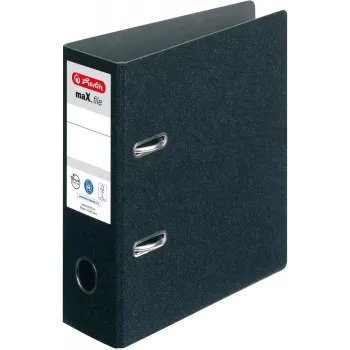 HERLITZ svirtinio mechanizmo segtuvas DIN A5, vertikalus, 75 mm nugarėlė, juodas 5175807