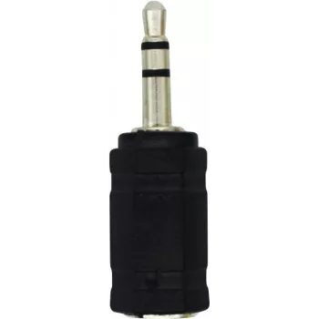 LogiLink CA1102 stereo ausinių adapteris 3,5 mm kištukas į 2,5 mm lizdą, juodas
