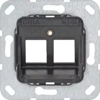 Gira 560400 laikiklio žiedas Modular Jack 4, 2 vietų, antracito spalvos