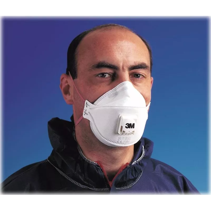 3M Aura 9332+ FFP3 vienkartinis respiratorius su Cool Flow vožtuvu, 10 vnt.