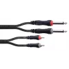 Cordial 14840 Audio Cable 6,3 mm Mono Jack to RCA 1,5 m juodas