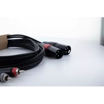 Cordial EU 6 MC XLR į RCA kabelis 6 m juodas 14850