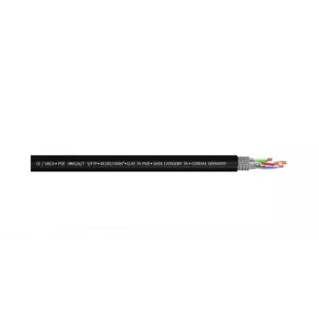 Cordial 15588 CAT 7a S/FTP komutacinis kabelis, RJ45, 1 m, juodas, PUR