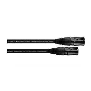 Cordial 15588 CAT 7a S/FTP komutacinis kabelis, RJ45, 1 m, juodas, PUR