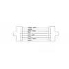 Cordial 15588 CAT 7a S/FTP komutacinis kabelis, RJ45, 1 m, juodas, PUR