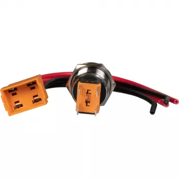 JOY-IT Button22C-02 fiksuojantis mygtukas, raudonas, 240 V AC, 15 A, IP67, IK10, montuojamas skydelyje