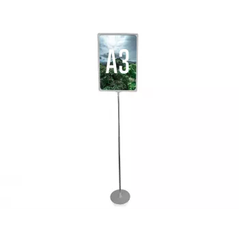 LMG PLSTA3-SI Poster Stand Exclusive A3 sidabrinis