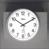 PEWETA Radiovaldomas sieninis laikrodis, matinis plastikas, 30 cm, juodas/baltas 51.130.313
