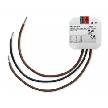 MDT Komutacinis vykdomasis įtaisas 2 kanalų, įleidžiamas, 16 A, 230 V AC, C-Load, Standard, KNX AKS-02UP.03