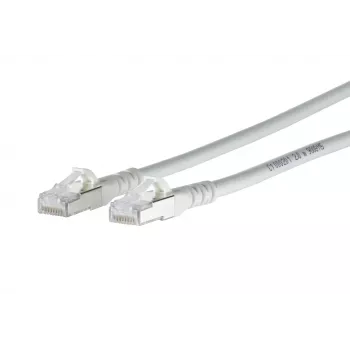 METZ CONNECT 1308450388-E Cat6a S/FTP tinklo komutacinis kabelis, RJ45, 0,3 m, baltas