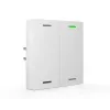 MDT BE-TAL63T2.01 KNX jutiklinis mygtukas su šviesos indikacija Light 63, 2 kanalų, RGBW, temperatūros jutiklis, blizgus studijos baltas