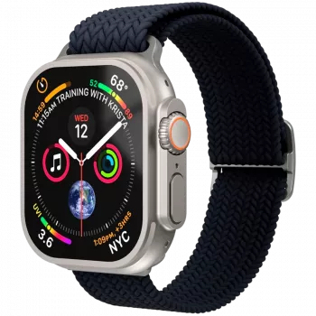 VONMÄHLEN austas loop dirželis Apple Watch 44/45/49mm, tamsiai mėlynas