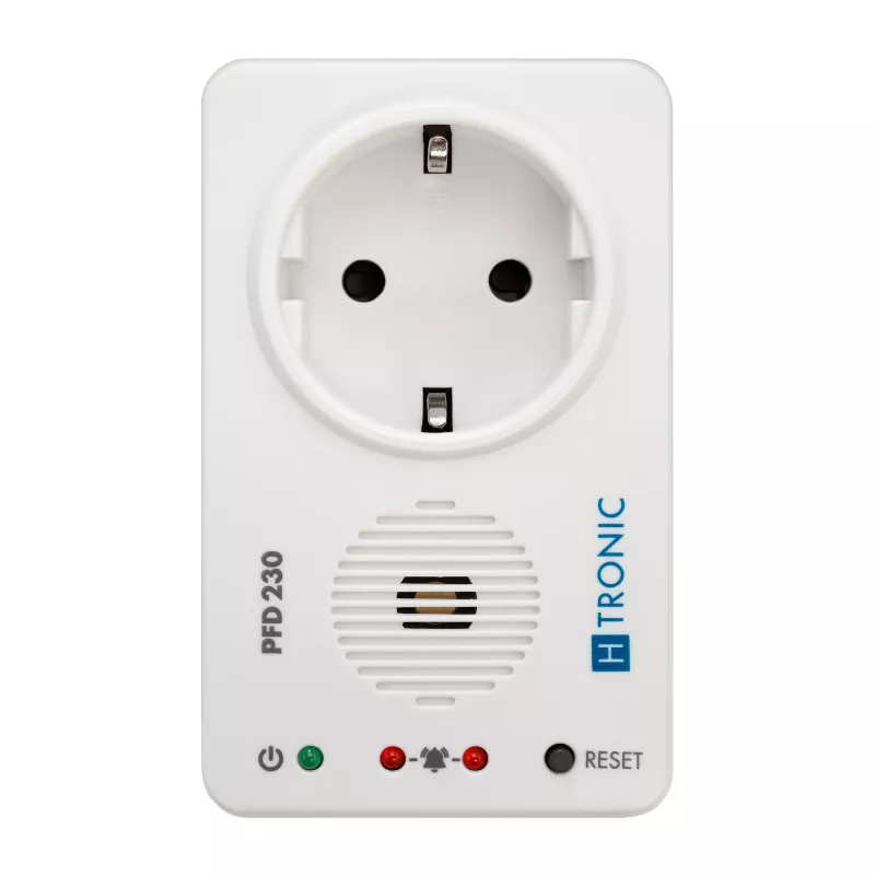 H-Tronic 1114800 elektros dingimo detektorius, maitinamas baterija, 80 dB signalas