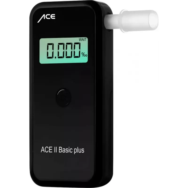 ACE OF SWEDEN ACE Alcohol Tester II alkotesteris su elektrocheminiu jutikliu, 4‰ BAC, LCD ekranas