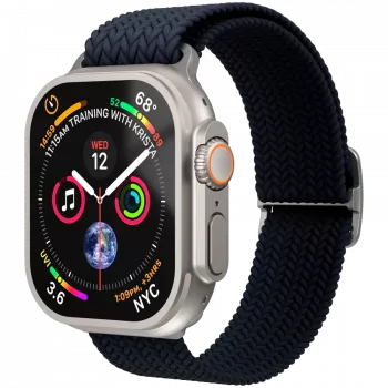 VONMÄHLEN austas nyloninis apyrankė Apple Watch 40/41/42mm, tamsiai mėlyna