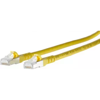 METZ CONNECT 1308450377-E Cat6a S/FTP tinklo kabelis, geltonas, 0,3 m