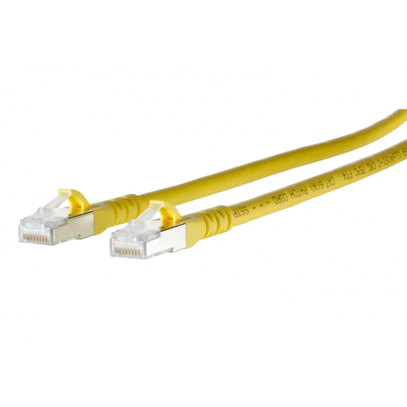 METZ CONNECT 1308450377-E Cat6a S/FTP tinklo kabelis, geltonas, 0,3 m
