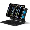 DIGISTOR HK ESR iPad Pro 13 inch (M4, 2024) klaviatūros dėklas su reguliuojamu magnetiniu stovu, nuimamu apsauginiu viršeliu, Rebound 360 serija, pilkas