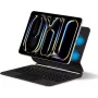 DIGISTOR HK ESR iPad Pro 13 inch (M4, 2024) klaviatūros dėklas su reguliuojamu magnetiniu stovu, nuimamu apsauginiu viršeliu, Rebound 360 serija, pilkas