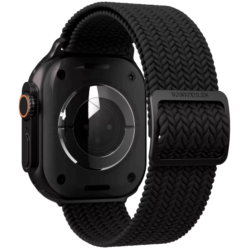 VONMÄHLEN Woven Loop 44, 45, 46, 49mm vieno dydžio, visiškai juodas