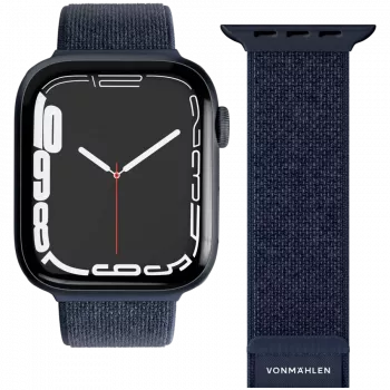 VONMÄHLEN Fitness Loop 2 išmaniojo laikrodžio apyrankė 44mm, 45mm, 46mm, 49mm korpusams, vieno dydžio, tamsiai mėlyna