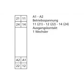 METZ Connect RM21 miniatiūrinė galios relė 24 V AC 1 perjungimo kontaktas 16 A PCB 11051110