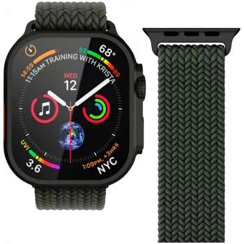 VONMÄHLEN austas laikrodis Apple Watch 44/45/46/49mm, Olive Black