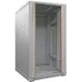IT-BUDGET 19 inch Tinklo spintelė SRK - 22U - 600x600 mm - Stiklo/Plieno durelės - Surinkta - Šviesiai pilka 99ITB19SRK2266GGNM