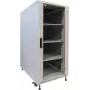 IT-BUDGET 19 inch Tinklo spintos SRK komplektas - 22U - 600x600 mm - Stiklinės/Plieninės durys - 4 aktyvūs ventiliatoriai - PDU - Lentynos - Surinkta - Šviesiai pilka (99ITB19SRK2266GGM)