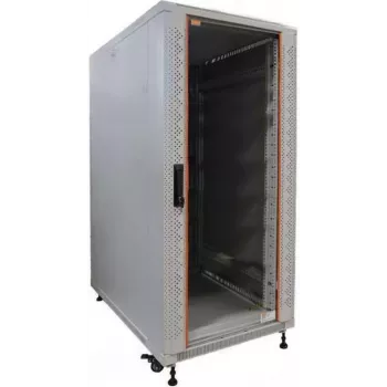 IT-BUDGET 19 inch serverio spintos SRK - 27U - 600x1000 mm - stiklo/plieno durelės - surinkta - šviesiai pilka 99ITB19SRK27610GGNM