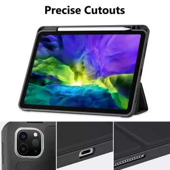 MRDISC Flip Cover dėklas Apple iPad Pro M4 - juodas TPU MG-FLIPIPADPM4