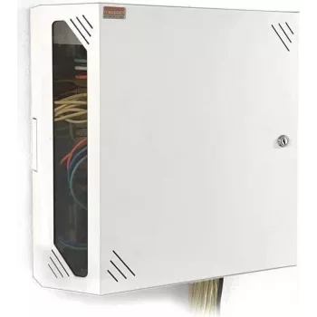IT-BUDGET 19 inch sieninis tinklo spintelė - taupanti vietą vertikali 19 inch instaliacija - 3U+2U - balta (90ITBV19WS3W)