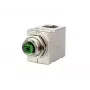 METZ MWN911A115 M12 A-Coded 4-Pole Sensor/Actuator Flush-Mount Connector, Panel Feed-Through, Male to Female, IP67