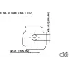 METZ MWN911A115 M12 A-Coded 4-Pole Sensor/Actuator Flush-Mount Connector, Panel Feed-Through, Male to Female, IP67