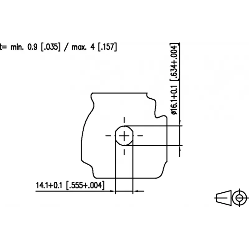 METZ MWN911A115 M12 A-Coded 4-Pole Sensor/Actuator Flush-Mount Connector, Panel Feed-Through, Male to Female, IP67