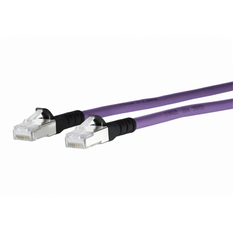 METZ CONNECT 1308451009-E Cat6a S/FTP tinklo kabelis, 1 m, violetinės spalvos