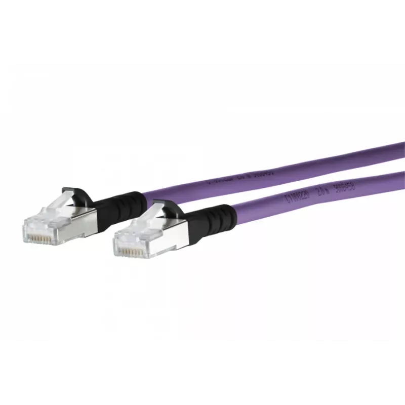 METZ CONNECT 1308451009-E Cat6a S/FTP tinklo kabelis, 1 m, violetinės spalvos