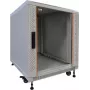 IT-BUDGET 19 inch Tinklo spintelė SRK 12U 600x800 mm Šviesiai pilka Išardoma su Stiklo/Plieno Durimis