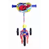 MUUWMI AU 506 KiddyScooter Racing 3 ratukų paspirtukas vaikams nuo 3 metų, mėlynos/raudonos spalvos, LED apšvietimo priekiniai ratukai, reguliuojamas vairas 58-68 cm, maks. 20 kg